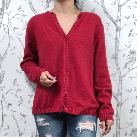 L.L. Bean Sweaters - Vintage 90s L.L. Bean 100% cotton button cardigan